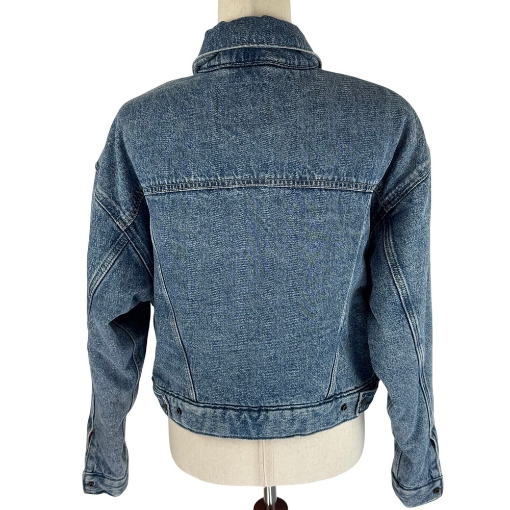 Levi Strauss Co Denim Trucker Jacket Blue Classic Fit Button Front Size M - Picture 3 of 13